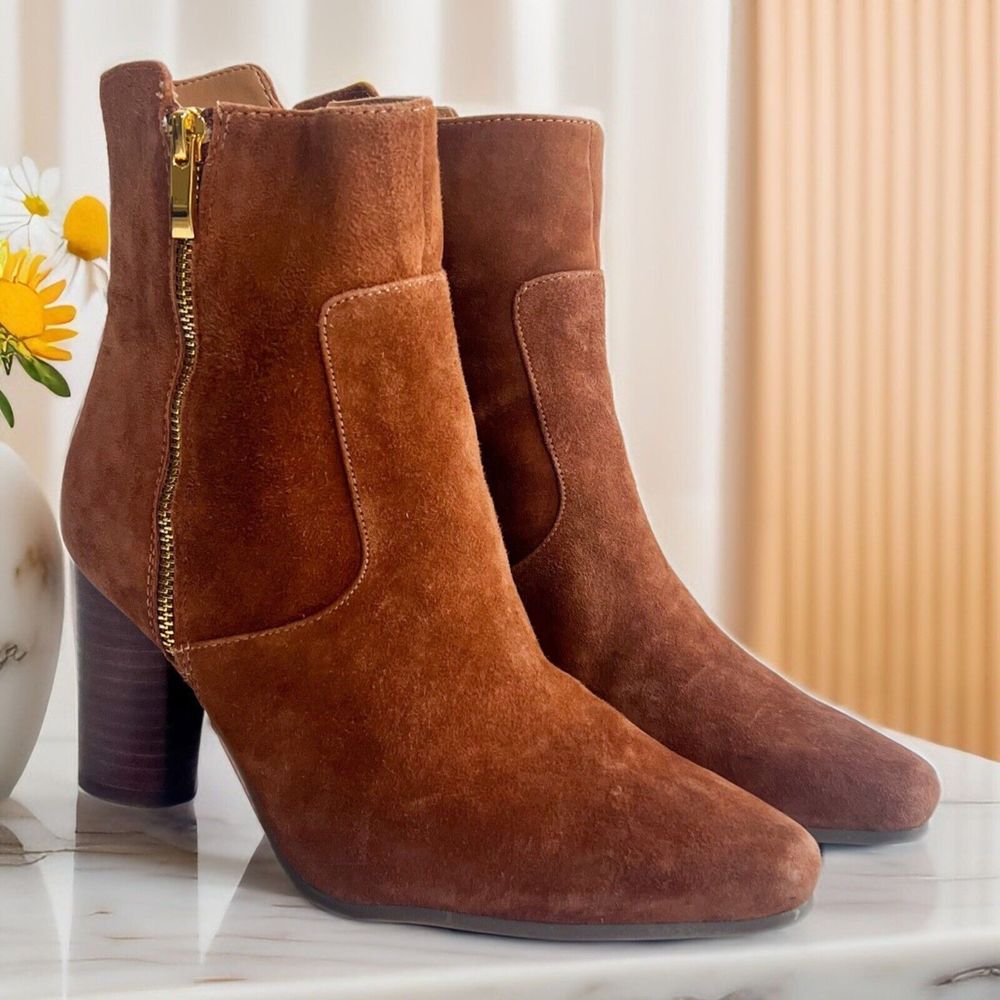 Fall Leather Ankle Boots Booties